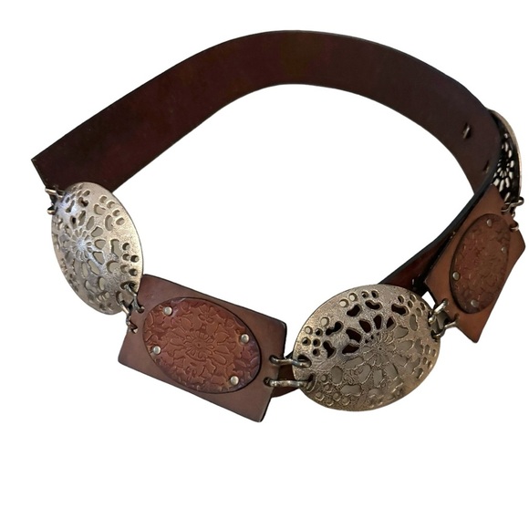 CHICO’S BROWN LEATHER M / L - Picture 5 of 6